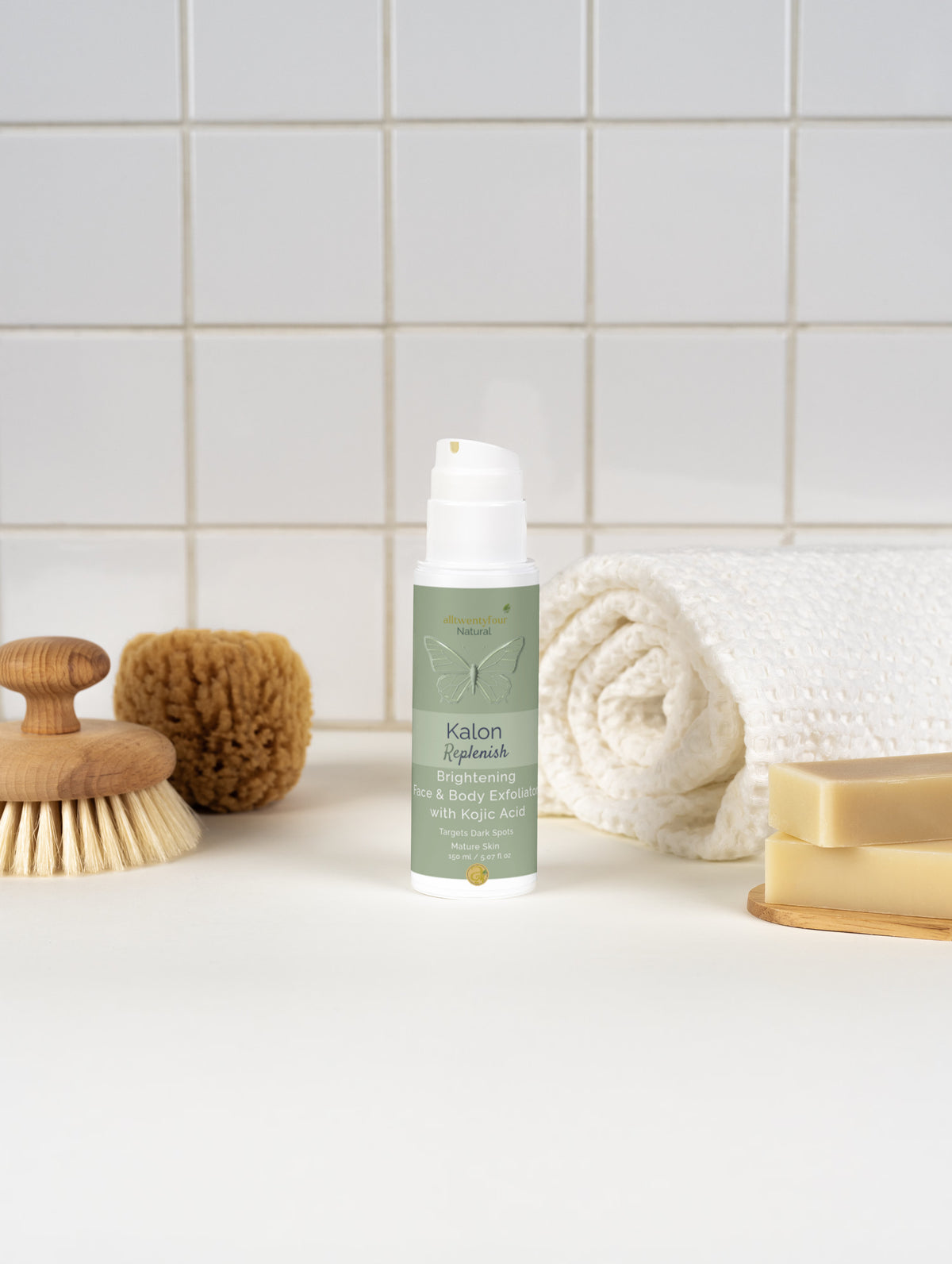 Kalon Replenish Brightening Face & Body Exfoliator